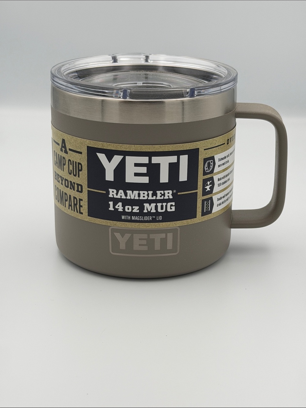 Yeti Rambler 14oz Mug in Sharptail Taupe NWT